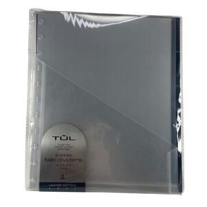 TUL Custom Note-Taking System Pocket Tab Dividers Letter Size Clear 5 Count NEW